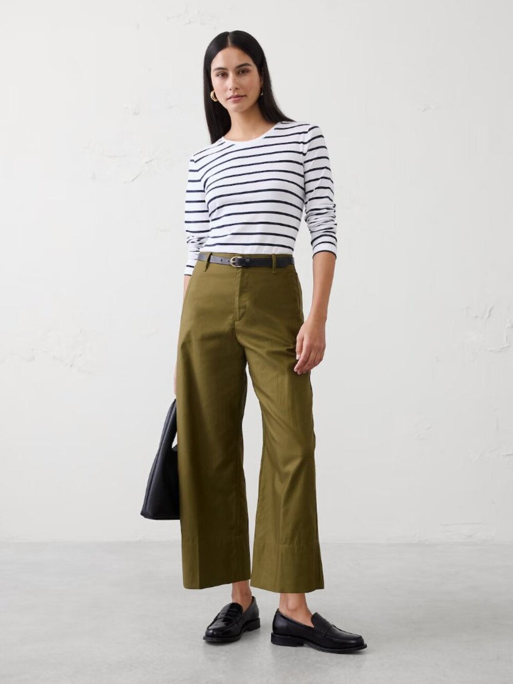 Banana Republic Wide-Leg High-Rise Cropped Pant Size 6